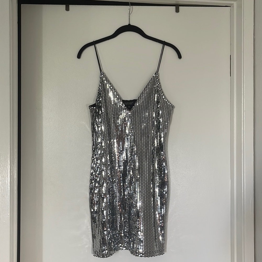 TOPSHOP Disco Bodycon Dress